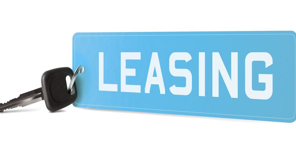 LEASING on car registration plate keyring